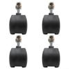 Replacement Casters for Electric Heaters, 4-Piece Plastic Set for Midea and Pioneer Models (No Brake) view 1
