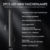 HOSPAOP Mini LED Flashlight, 5-Pack, 200 Lumens, IPX8 Waterproof, 2 AAA Batteries Not Included view 2