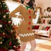 Seizesoul Women's Christmas Costume Dress, Fitted Long-Sleeve Ugly Holiday Outfit view 2