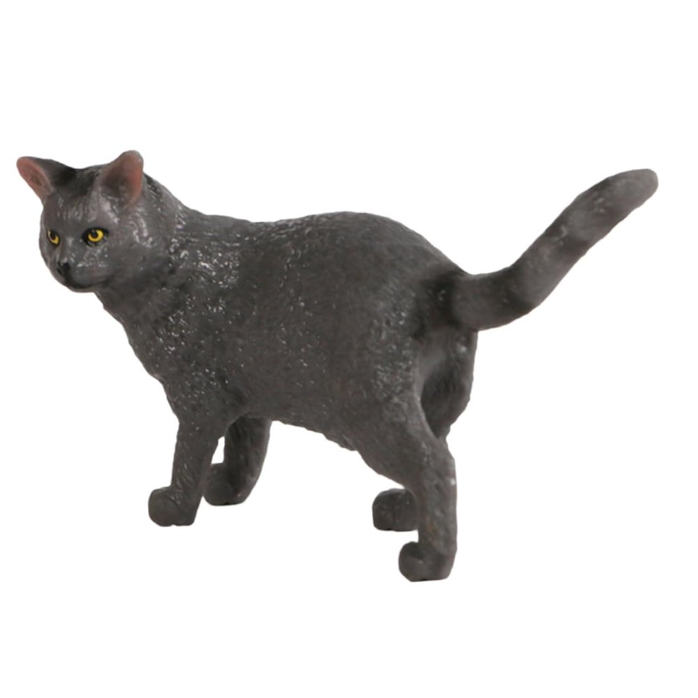 Artificial Plastic Cat Figure for Decoration and Photography