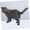 Artificial Plastic Cat Figure for Decoration and Photography view 4