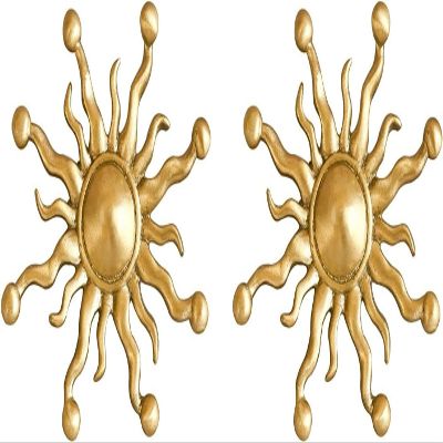 Copper Cabinet Knobs and Handles, 2-Pack, Gold Brass