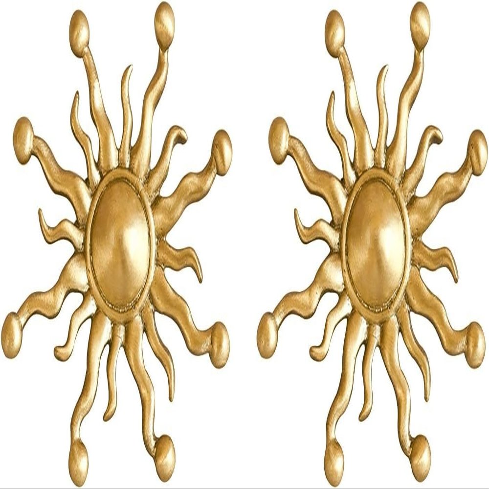 Copper Cabinet Knobs and Handles, 2-Pack, Gold Brass