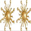 Copper Cabinet Knobs and Handles, 2-Pack, Gold Brass view 1
