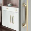 HAEUYA Gold Cabinet Handles, 2-Pack, Curved, 128 mm Hole Spacing view 3