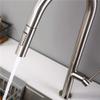 Pull-Down Kitchen Faucet with 360° Swivel, Brushed Nickel/Chrome/Black view 3