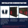LZDOYY Large Digital LED World Clock, 3/4/5/6 Time Zones, Wall-Mounted, Selectable Cities, 5-Level Brightness, for Hotels view 3