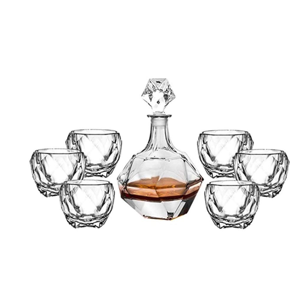 LXYDPZ Whisky Decanter Set for Men, Lead-Free Glass, Stylish