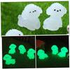 JOINPAYA Mini Resin Dog Figures, 12-Piece Set, Glow-in-the-Dark Puppy Figurines for Garden Decor, Moss Landscapes, and Crafts view 3