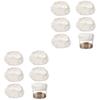 IMIKEYA 2 Sets of Cloth Covers for Sourdough Fermentation Jars and Bowls, 5 Pieces Each view 1