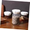 IMIKEYA 2 Sets of Cloth Covers for Sourdough Fermentation Jars and Bowls, 5 Pieces Each view 2