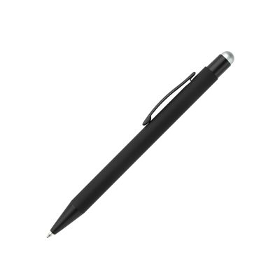 5 Metal Stylus Ballpoint Pens, Black with Silver Stylus