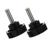 Black Clamping Screw Knobs, 2-Pack, M6 Hex Star Knob view 1