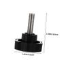 Black Clamping Screw Knobs, 2-Pack, M6 Hex Star Knob view 2