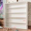 Solid Wood Display Cabinet for Figures, 19.68-Inch White Blind Box Display Shelf view 2