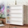 Solid Wood Display Cabinet for Figures, 19.68-Inch White Blind Box Display Shelf view 4