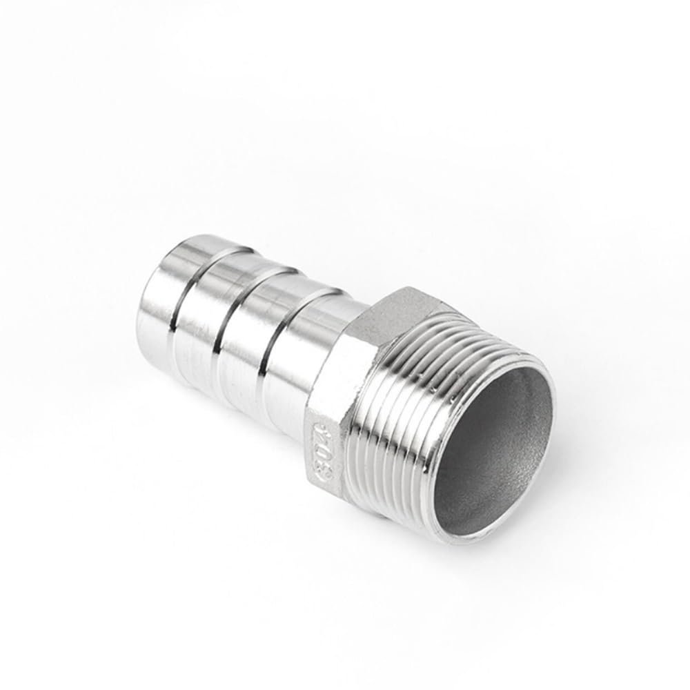 BSP Male Thread Hose Barb 304 Stainless Steel Tube Fitting (13 mm, 1-1/4 in)