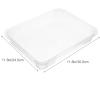 Rectangular Multifunctional Acrylic Food Serving Tray, 30 x 24 cm view 2