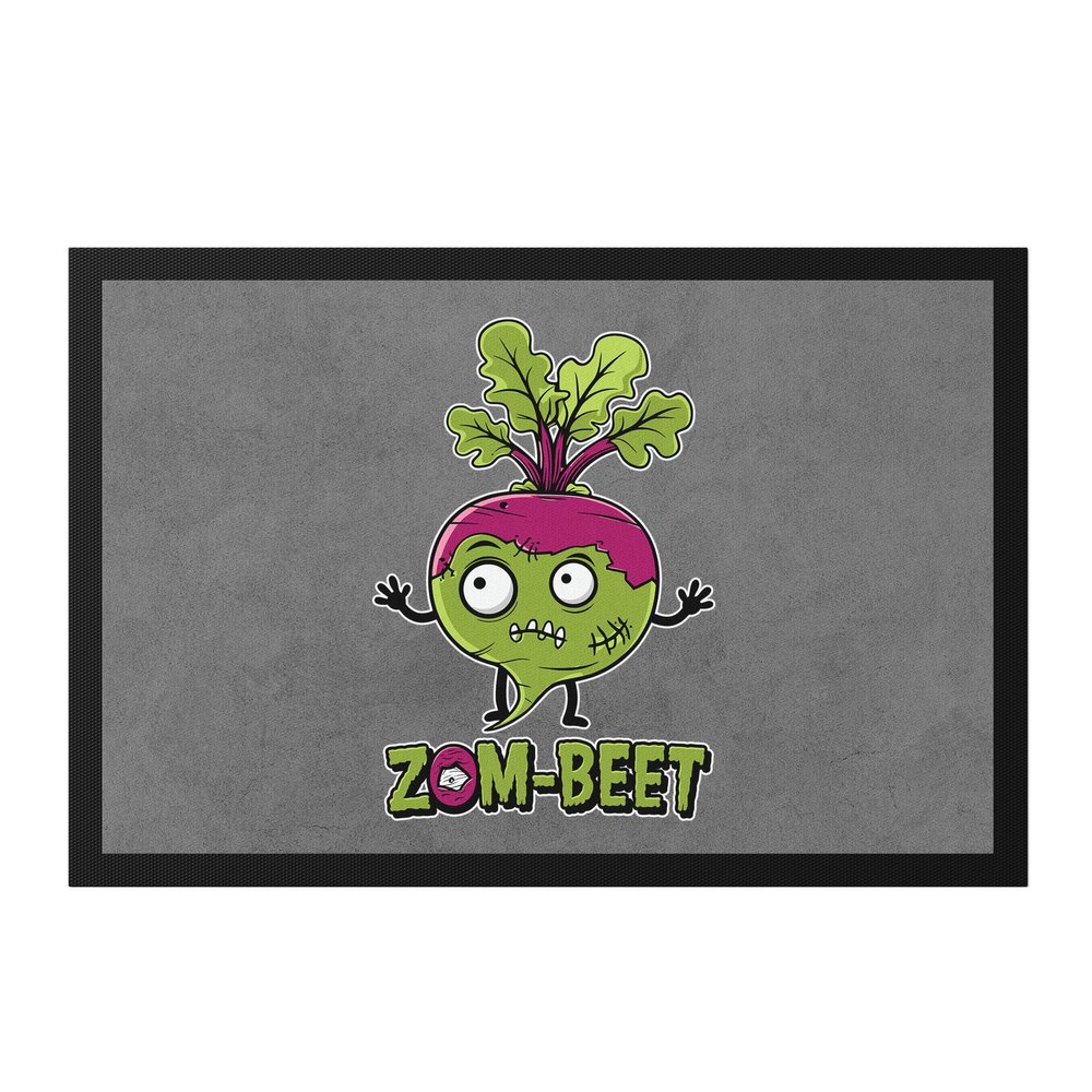 Hey!Print Zom-Beet Beetroot Doormat, Gift Idea for Vegetable and Halloween Fans
