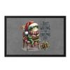 Hey!Print Just Waiting for Christmas Like Funny Frog Design Doormat Gift Idea view 1