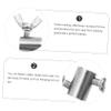 Wire Rope Clamps, 4-Piece, Stainless Steel, Silver view 2
