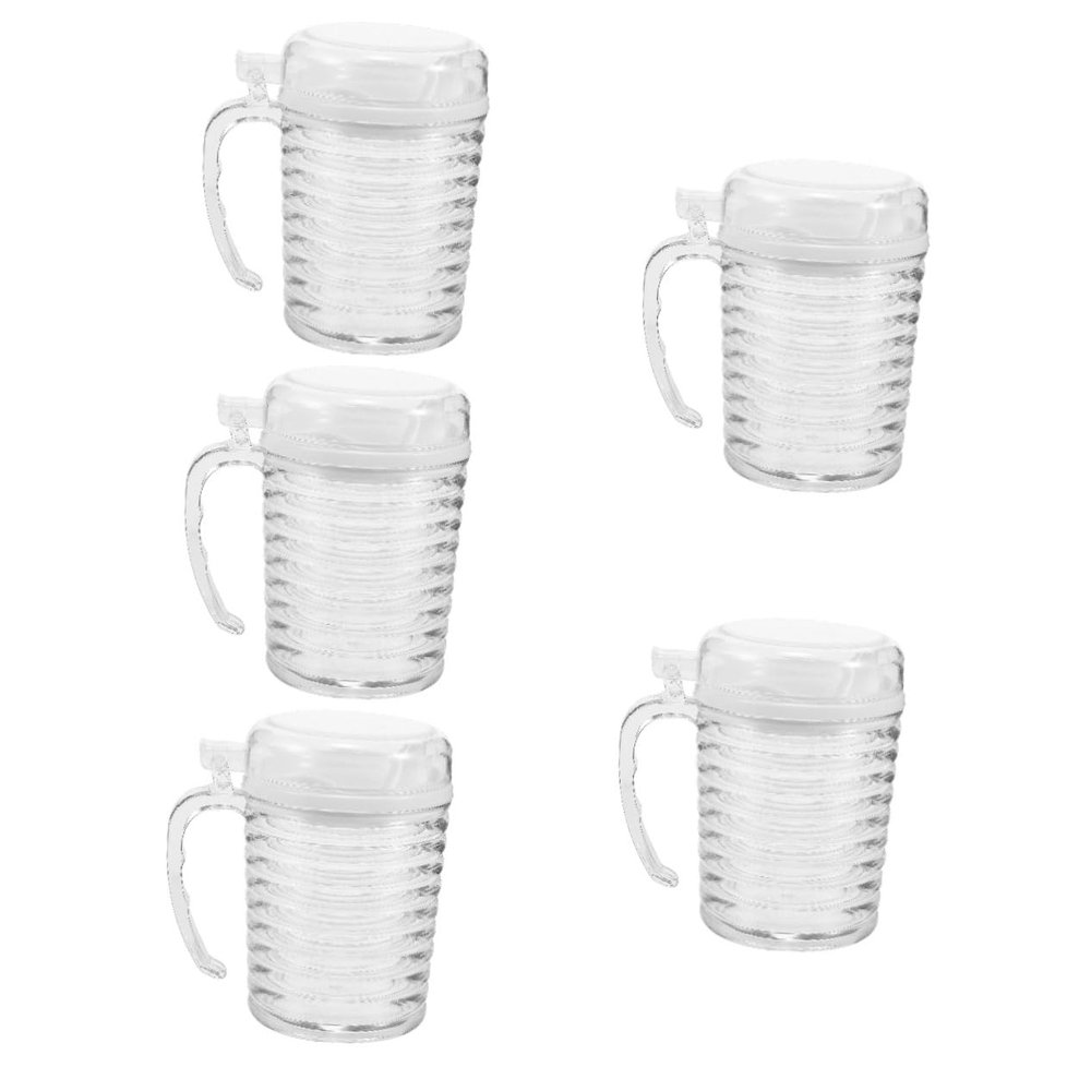 Cabilock 5-Piece 450 ml Plastic Oil Dispenser Bottles