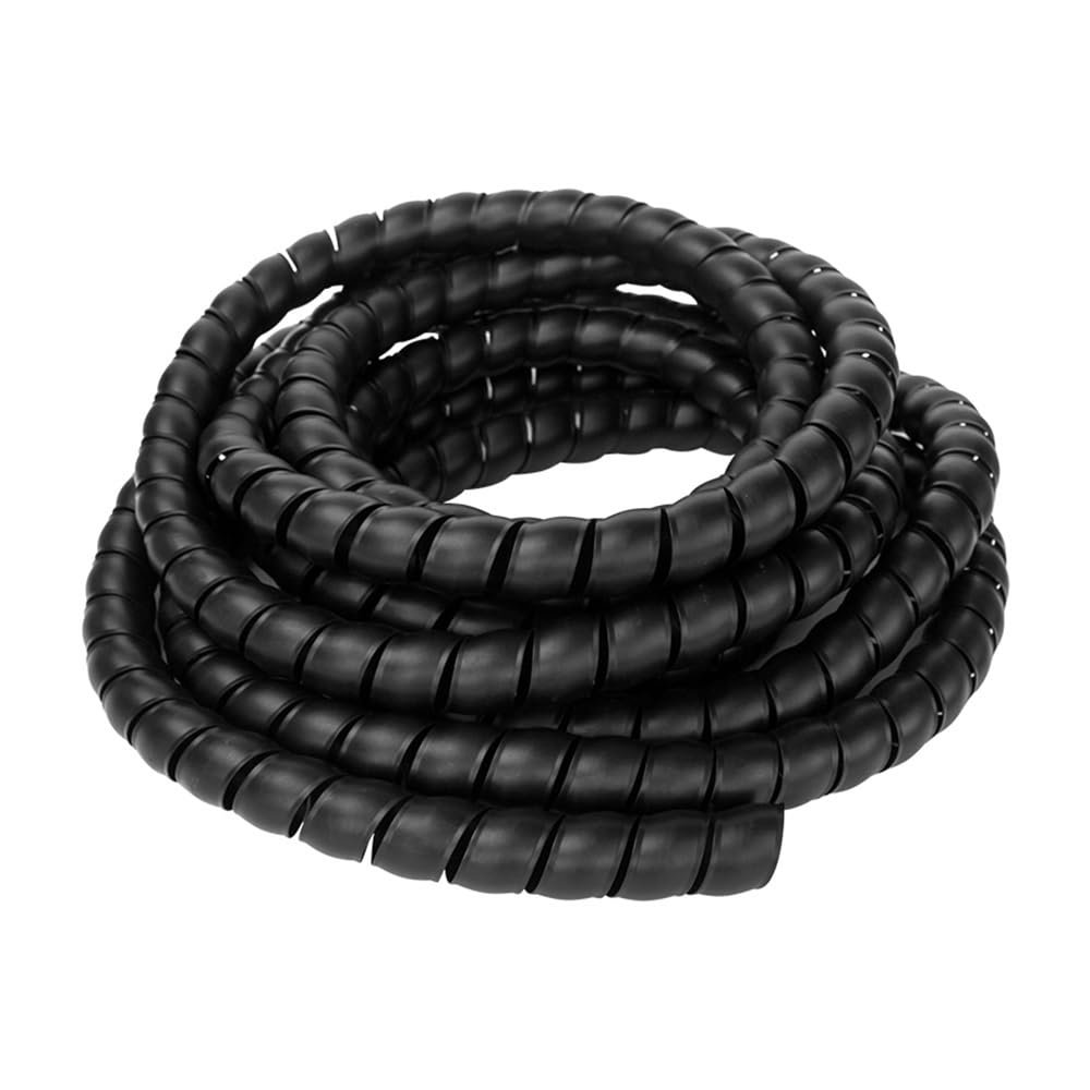 VONCYKI 1/5 m Spiral Cable Wrap, 8/10/14/16/20/25 mm, Black, 14 mm x 5 m