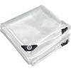 Waterproof Clear Tarp 1.2 x 1.5 m with Eyelets, 0.35 mm Thick PVC Cover view 1