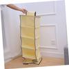 Amosfun 1-Piece 6-Hanging-Bag Handbag Closet Organizer, Beige view 3