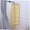 Amosfun 1-Piece 6-Hanging-Bag Handbag Closet Organizer, Beige view 4