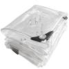 Transparent Garden Furniture Cover 8 x 11 m, Waterproof Tear-Resistant Tarp with Grommets view 1