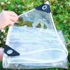 Transparent Garden Furniture Cover 8 x 11 m, Waterproof Tear-Resistant Tarp with Grommets view 2