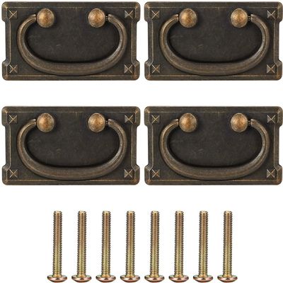UDJKSHAL Vintage Cabinet Handles, 4-Piece Set