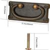 UDJKSHAL Vintage Cabinet Handles, 4-Piece Set view 2