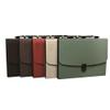 Portable A4 Accordion Folder with 13 Pockets, Document Storage Case for Office, Students, and School, Brown view 3