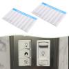 ECSiNG 6-Piece Light Switch Stickers, 21.6 x 14 cm, Transparent Black Text and Patterns view 3