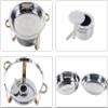 AFLEPCBRQ Round Stainless Steel Chafing Dish, 3.5 L view 4
