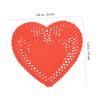 BUGUUYO 100-Count Mini Heart Paper Doilies for Weddings, Valentine's Day & Parties view 2