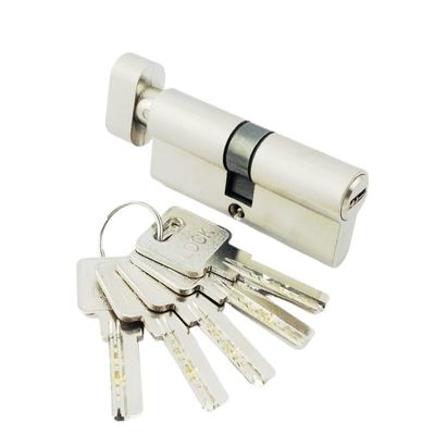 70 mm Copper Cylinder Lock for Interior Doors, 5 Brass Keys