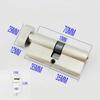 70 mm Copper Cylinder Lock for Interior Doors, 5 Brass Keys view 2