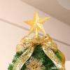 Glitter Star Christmas Tree Topper, Plastic, Gold view 4