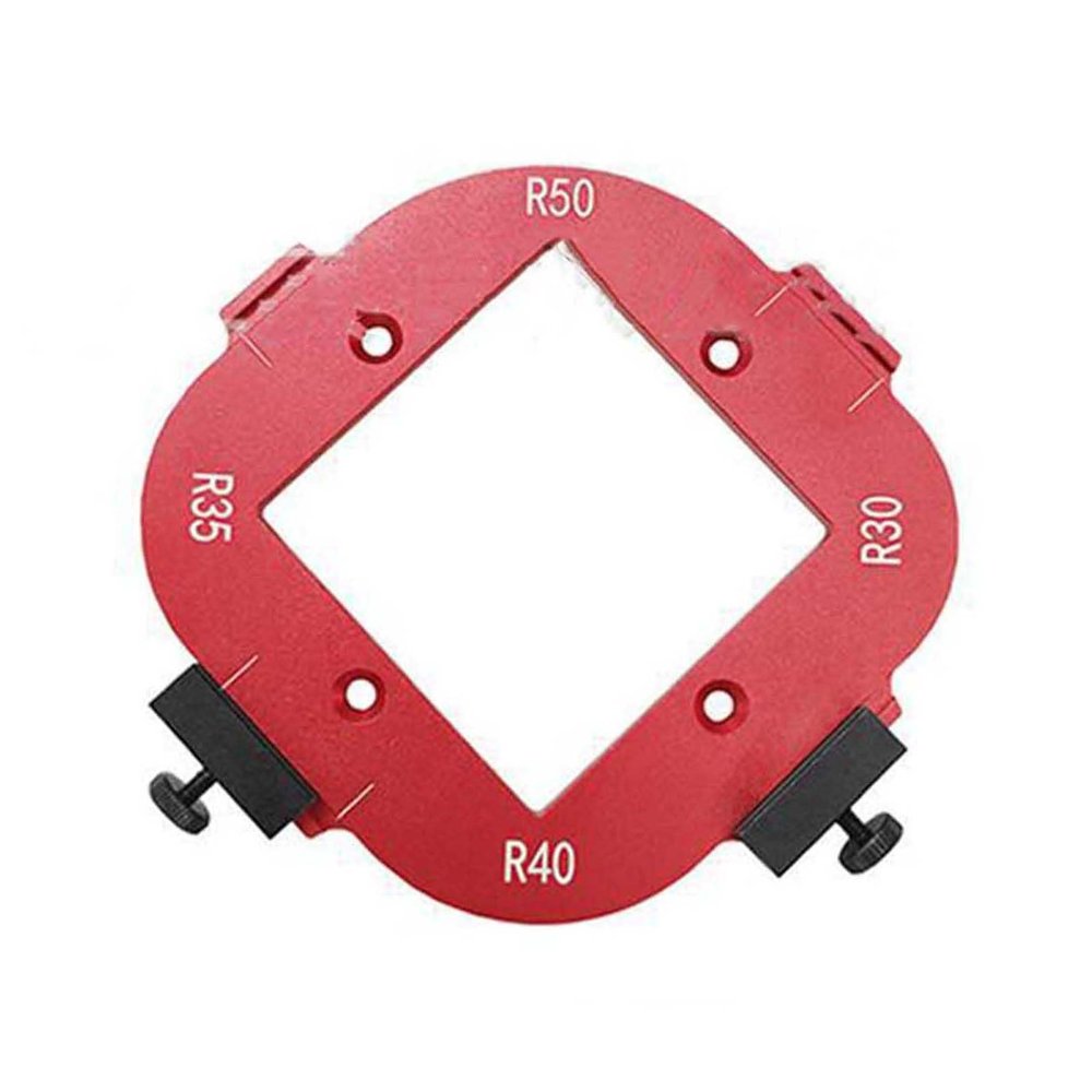 Woodworking Router Fillet Radius Positioning Template