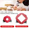 Woodworking Router Fillet Radius Positioning Template view 2