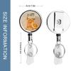 Retractable ID Badge Holder with Alligator Clip view 2