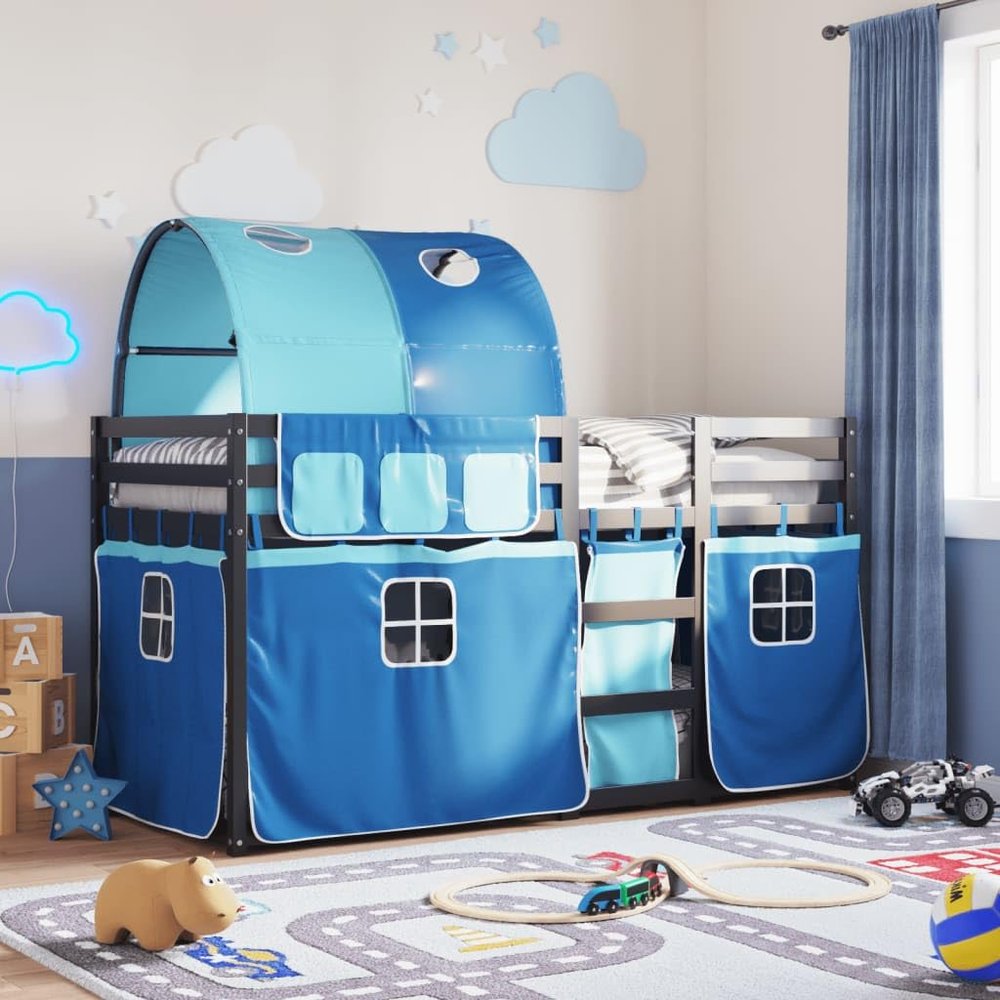 LXYZWRW Furniture Select Bunk Bed Without Mattress, Blue, 90 x 190 cm, Solid Pine