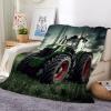 Generic Plush Throw Blanket, 100 x 150 cm, Soft Flannel, Tractor Design view 2