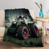 Generic Plush Throw Blanket, 100 x 150 cm, Soft Flannel, Tractor Design view 4