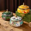 NIBHZ Handmade Copper Cloisonné Hot Pot for Induction view 2