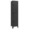 Metal Locker Cabinet, Anthracite, 38 x 45 x 180 cm view 1