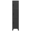 Metal Locker Cabinet, Anthracite, 38 x 45 x 180 cm view 2